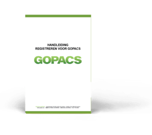 Handleiding registreren voor GOPACS